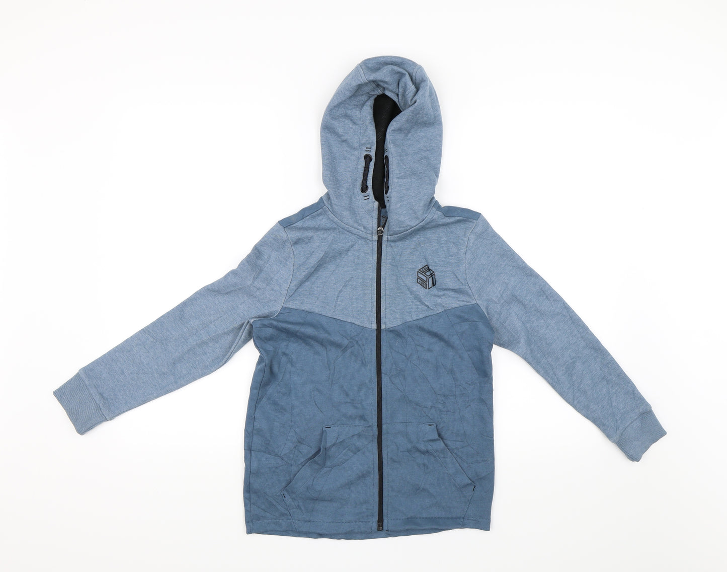 F&F Boys Blue   Full Zip Hoodie Size 8-9 Years