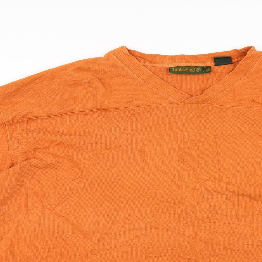 Timberland Mens Orange    T-Shirt Size 2XL