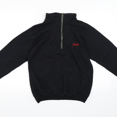 New Look Mens Black   Henley Sweatshirt Size XS