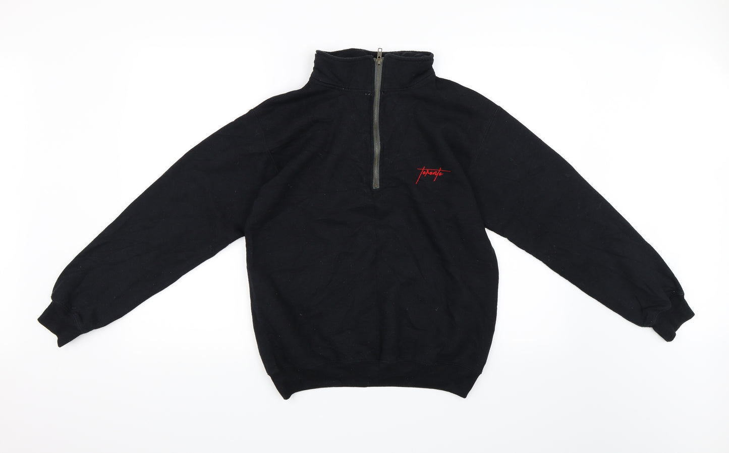 New Look Mens Black   Henley Sweatshirt Size XS