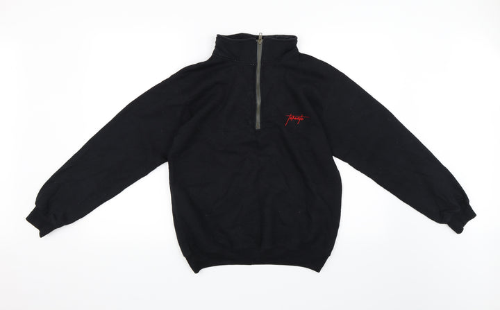 New Look Mens Black   Henley Sweatshirt Size XS