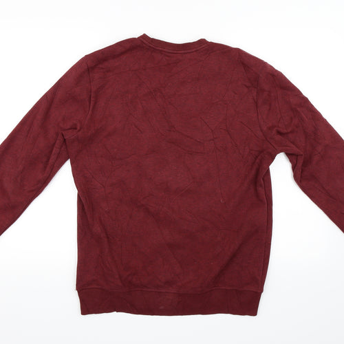 Empolham Mens Red   Pullover Sweatshirt Size L