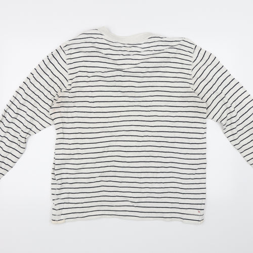 Fat Face Mens Ivory Striped   T-Shirt Size M