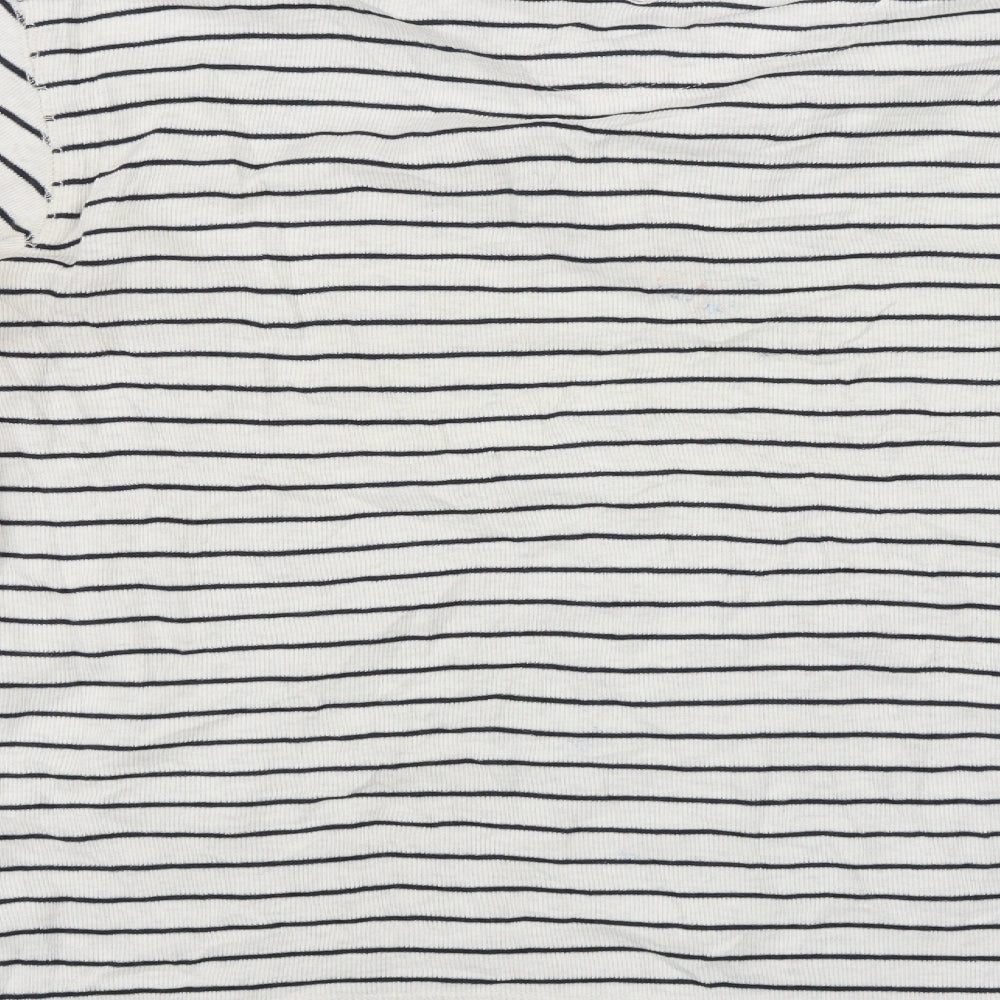 Fat Face Mens Ivory Striped   T-Shirt Size M