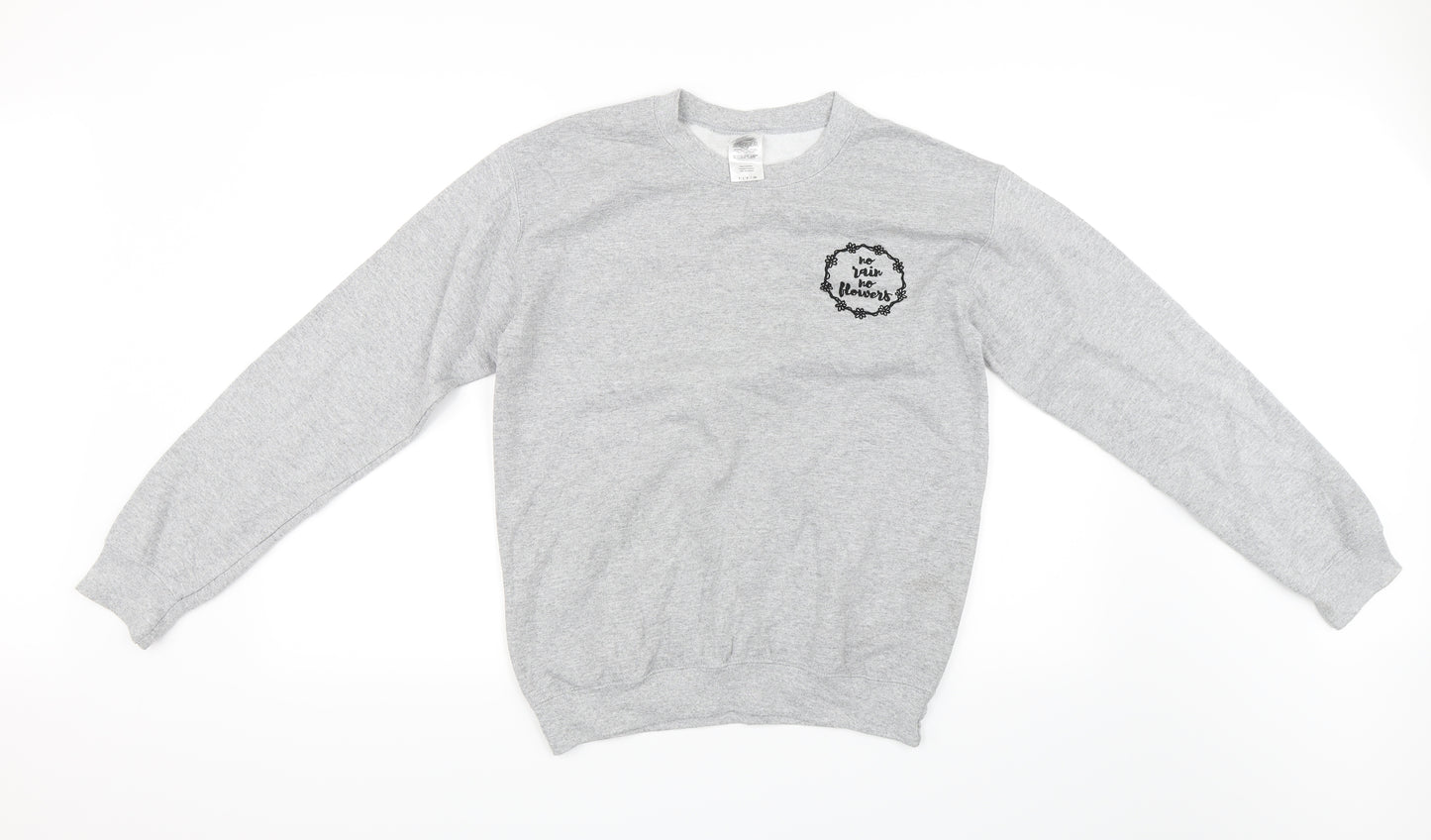 Gildan Womens Grey   Pullover Sweatshirt Size S