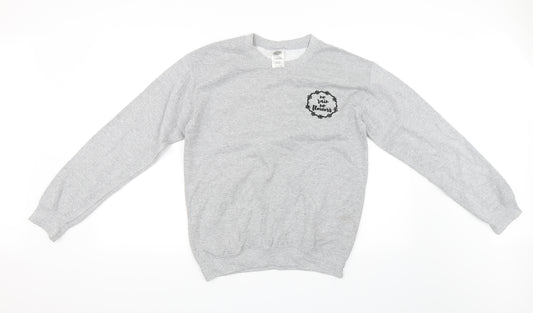 Gildan Womens Grey   Pullover Sweatshirt Size S