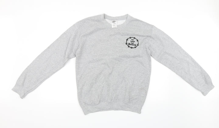 Gildan Womens Grey   Pullover Sweatshirt Size S