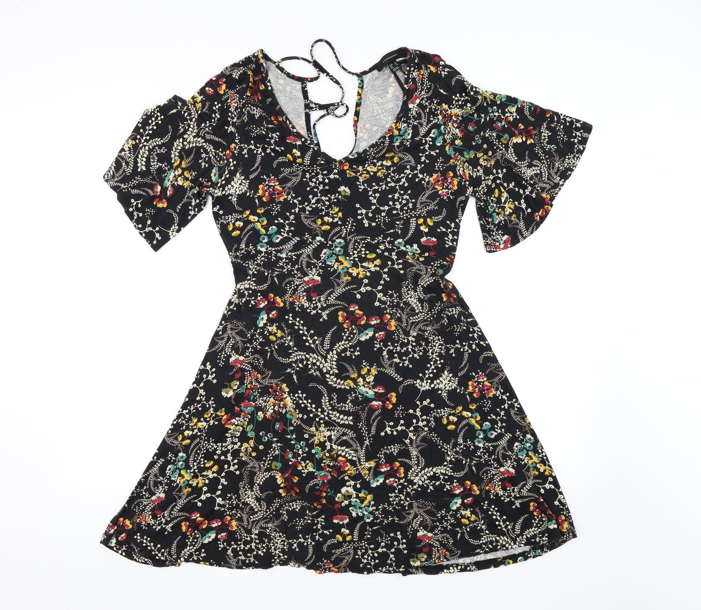 Atmosphere Womens Black Floral  Fit & Flare  Size 12