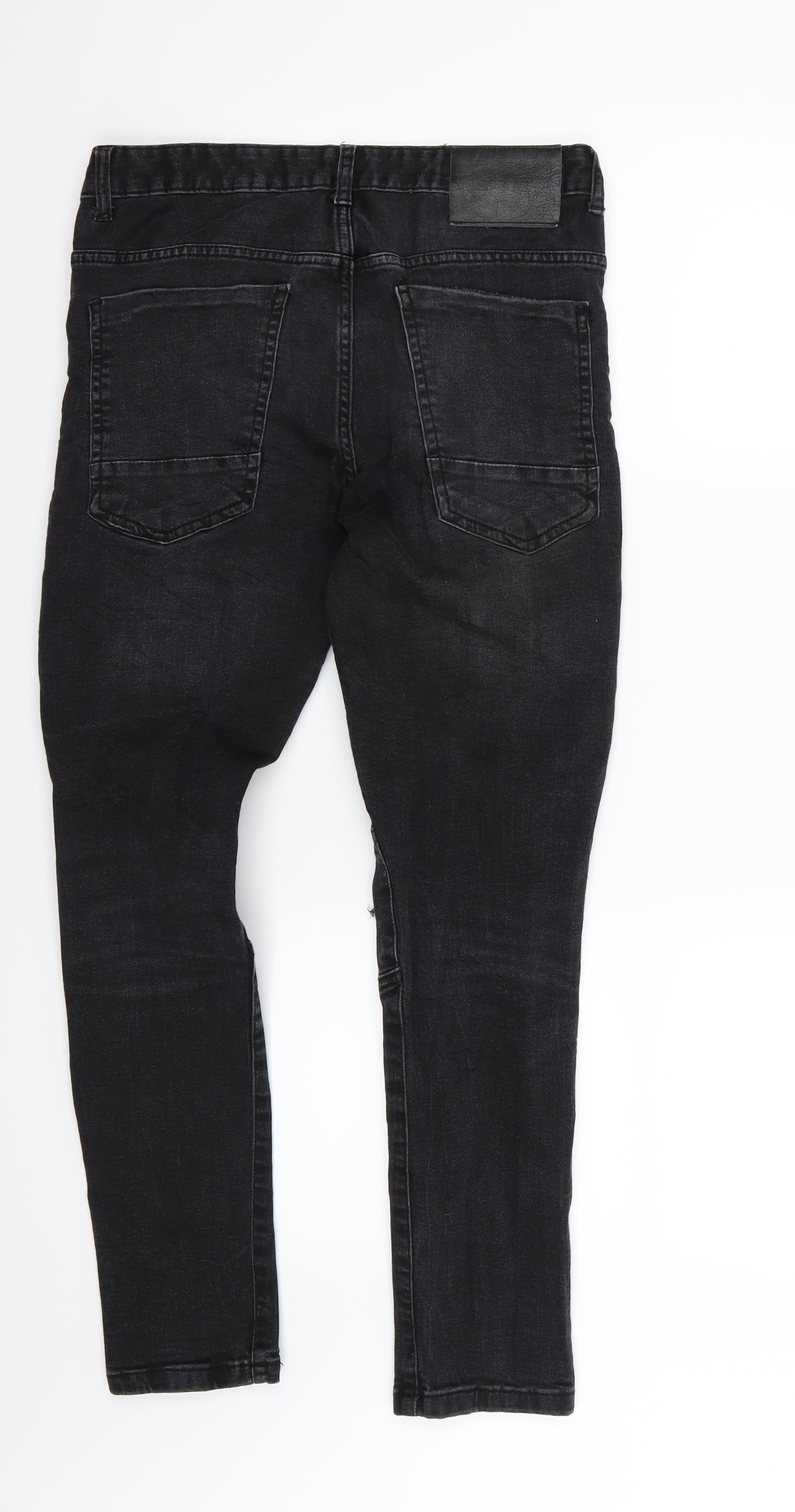 Denim & Co. Mens Black  Denim Skinny Jeans Size 30 L30 in
