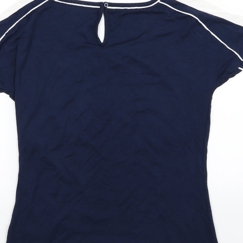 BMW Womens Blue  Rayon Basic T-Shirt Size M  - Sauber F1 Team