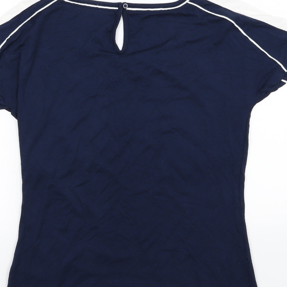 BMW Womens Blue  Rayon Basic T-Shirt Size M  - Sauber F1 Team