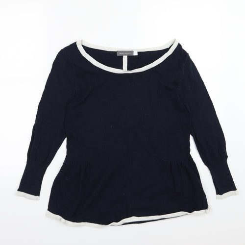 Mint Velvet Womens Blue  Knit Pullover Jumper Size 10