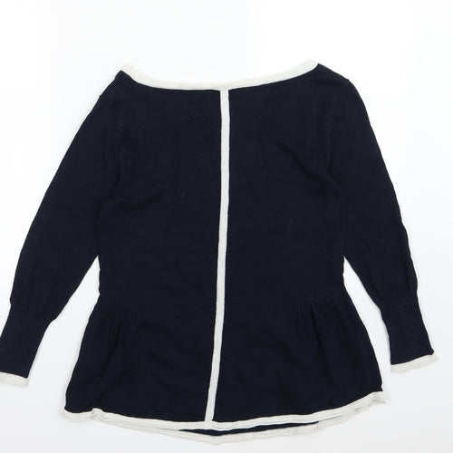 Mint Velvet Womens Blue  Knit Pullover Jumper Size 10
