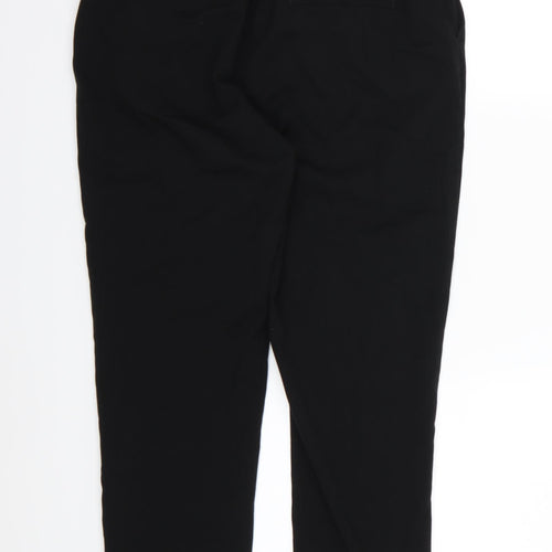 Marks and Spencer Womens Black  Rayon Trousers  Size 14 L25 in