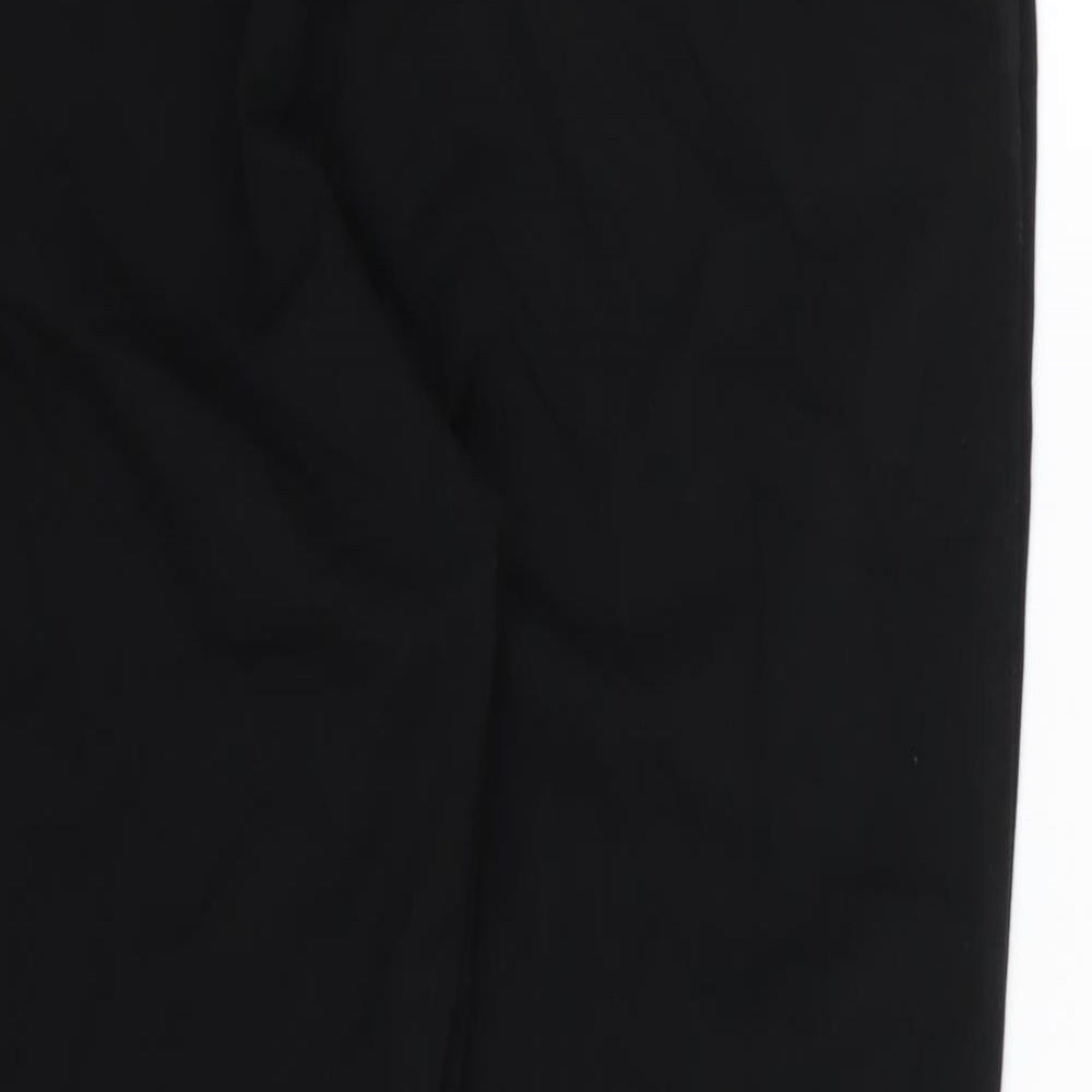 Marks and Spencer Womens Black  Rayon Trousers  Size 14 L25 in
