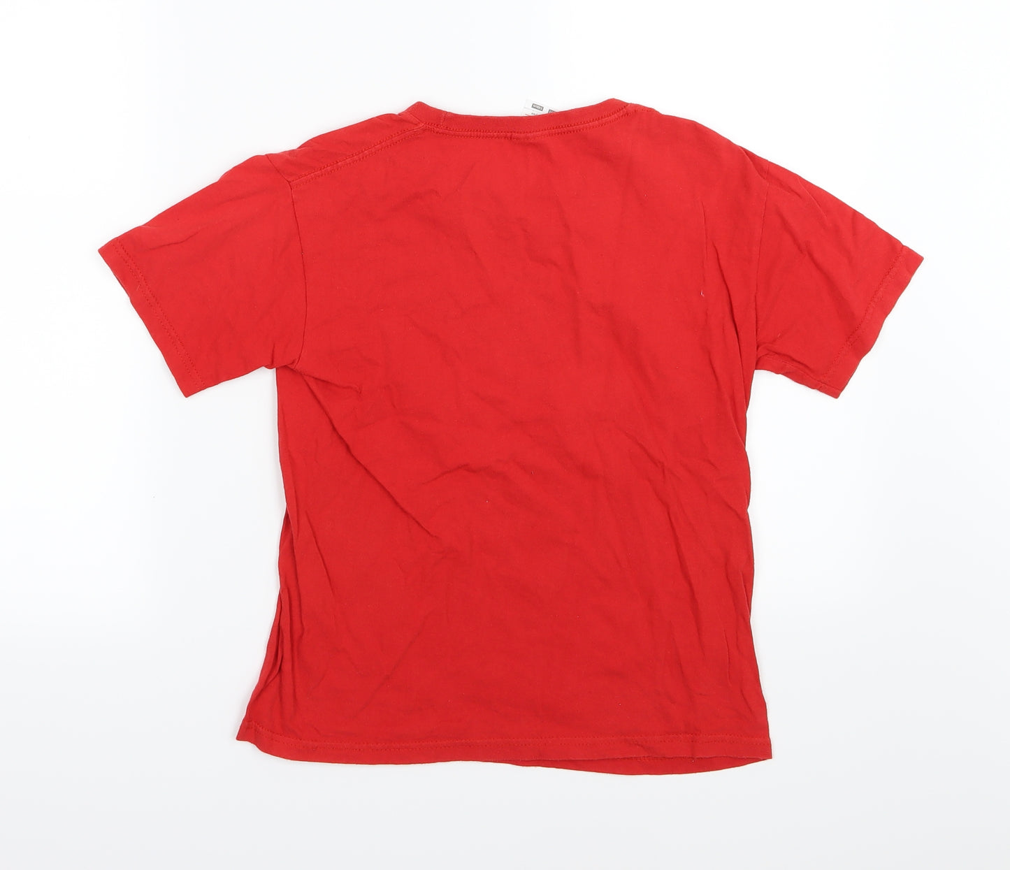 Fruit of the Loom Boys Red  Jersey Basic T-Shirt Size 9-10 Years  - Mallorca