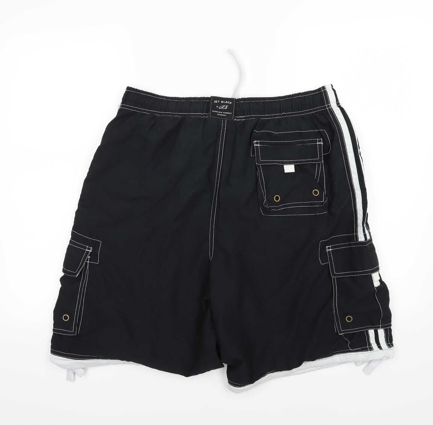 Jet Black Mens Black   Sweat Shorts Size XL - Swimming
