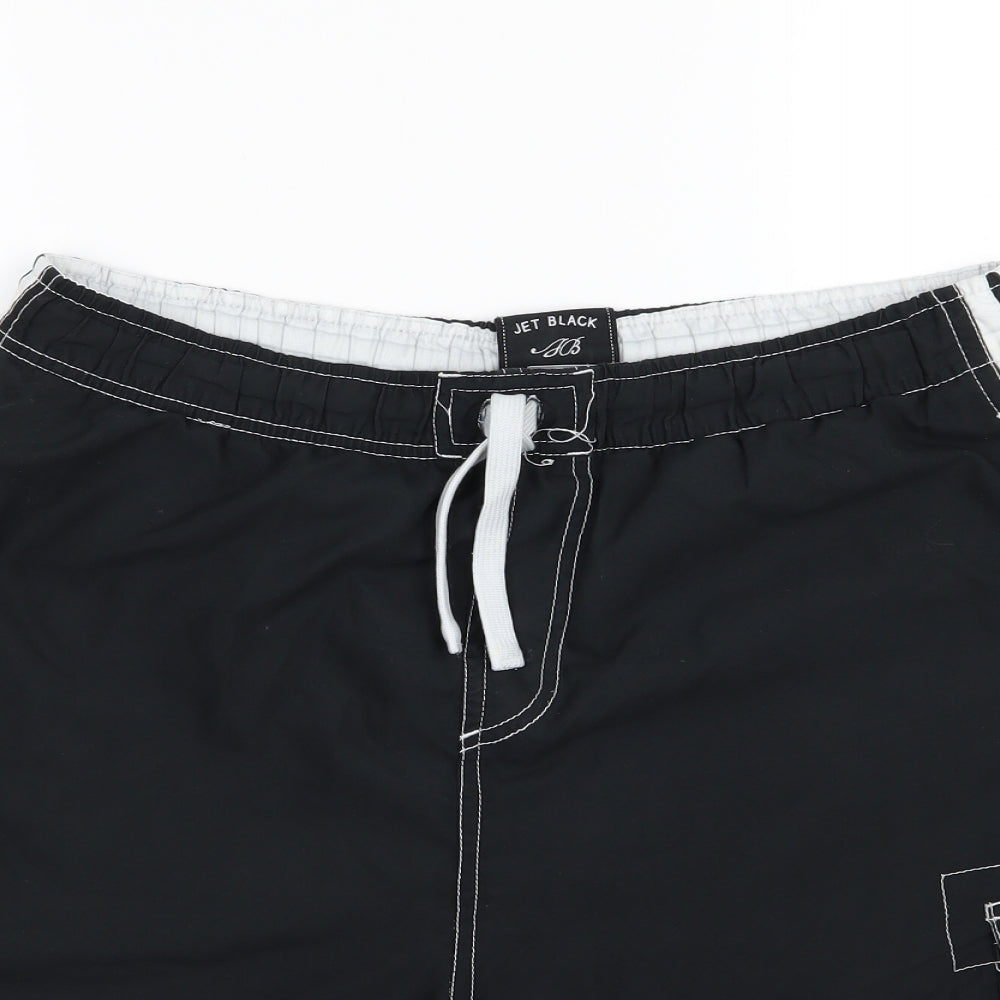 Jet Black Mens Black   Sweat Shorts Size XL - Swimming