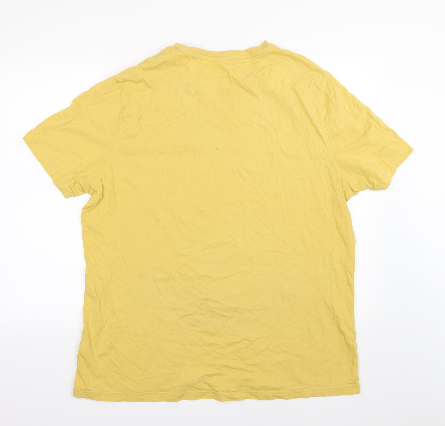 Marks and Spencer Mens Yellow  Jersey  T-Shirt Size 2XL