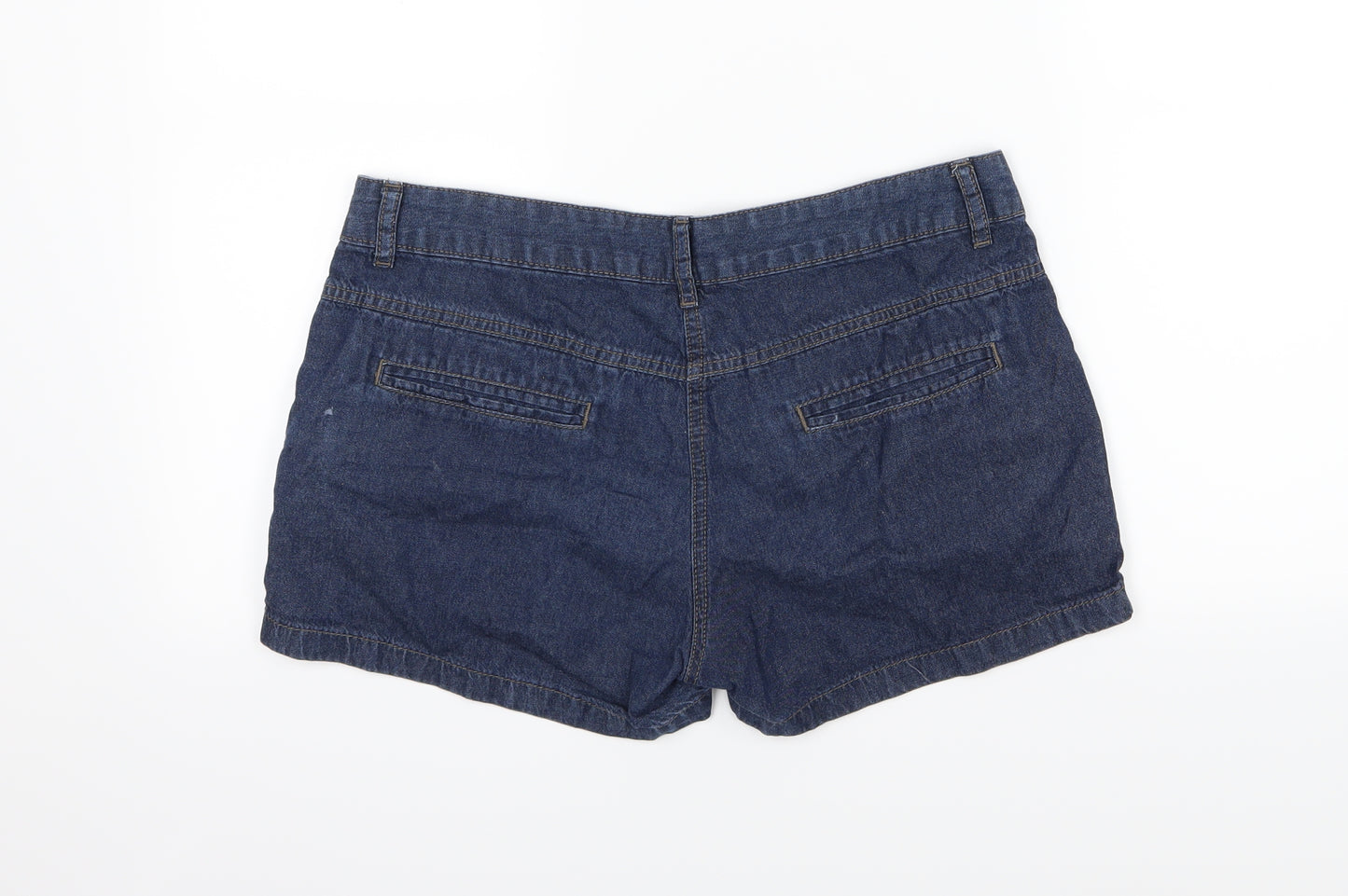 Denim & Co. Womens Blue  Denim Sailor Shorts Size 10