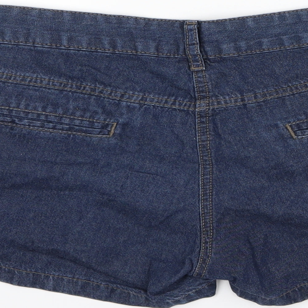 Denim & Co. Womens Blue  Denim Sailor Shorts Size 10