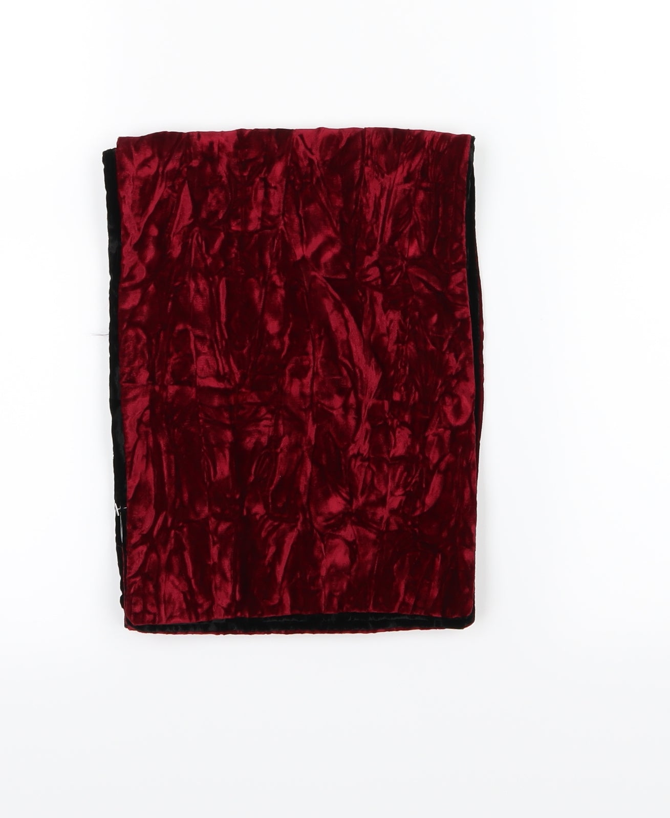 Preworn Womens Red  Velvet  Scarf