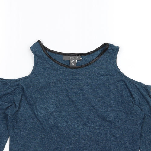 Primark Womens Blue  Jersey Basic T-Shirt Size XS