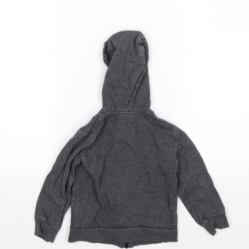H&M Boys Grey  Jersey Full Zip Hoodie Size 2-3 Years