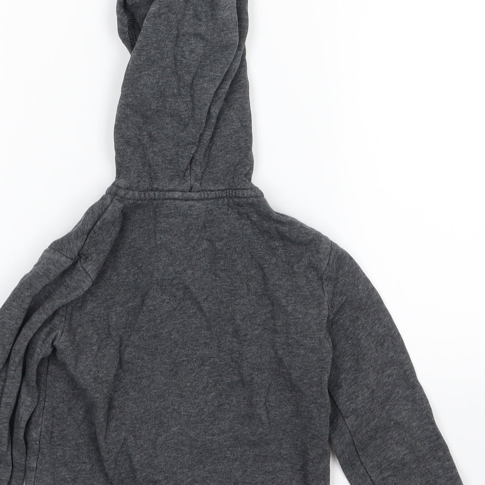 H&M Boys Grey  Jersey Full Zip Hoodie Size 2-3 Years