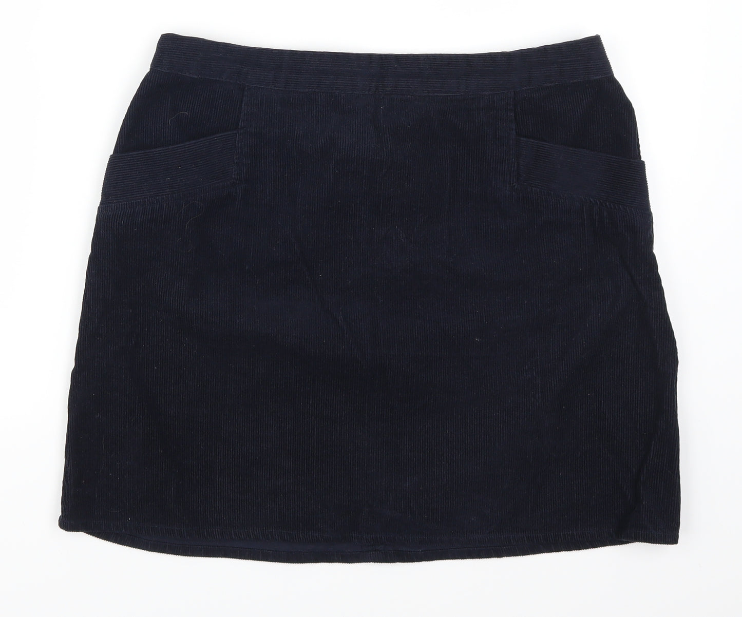 Oasis Womens Blue  Corduroy A-Line Skirt Size 10