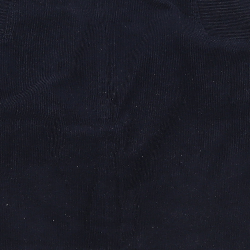 Oasis Womens Blue  Corduroy A-Line Skirt Size 10