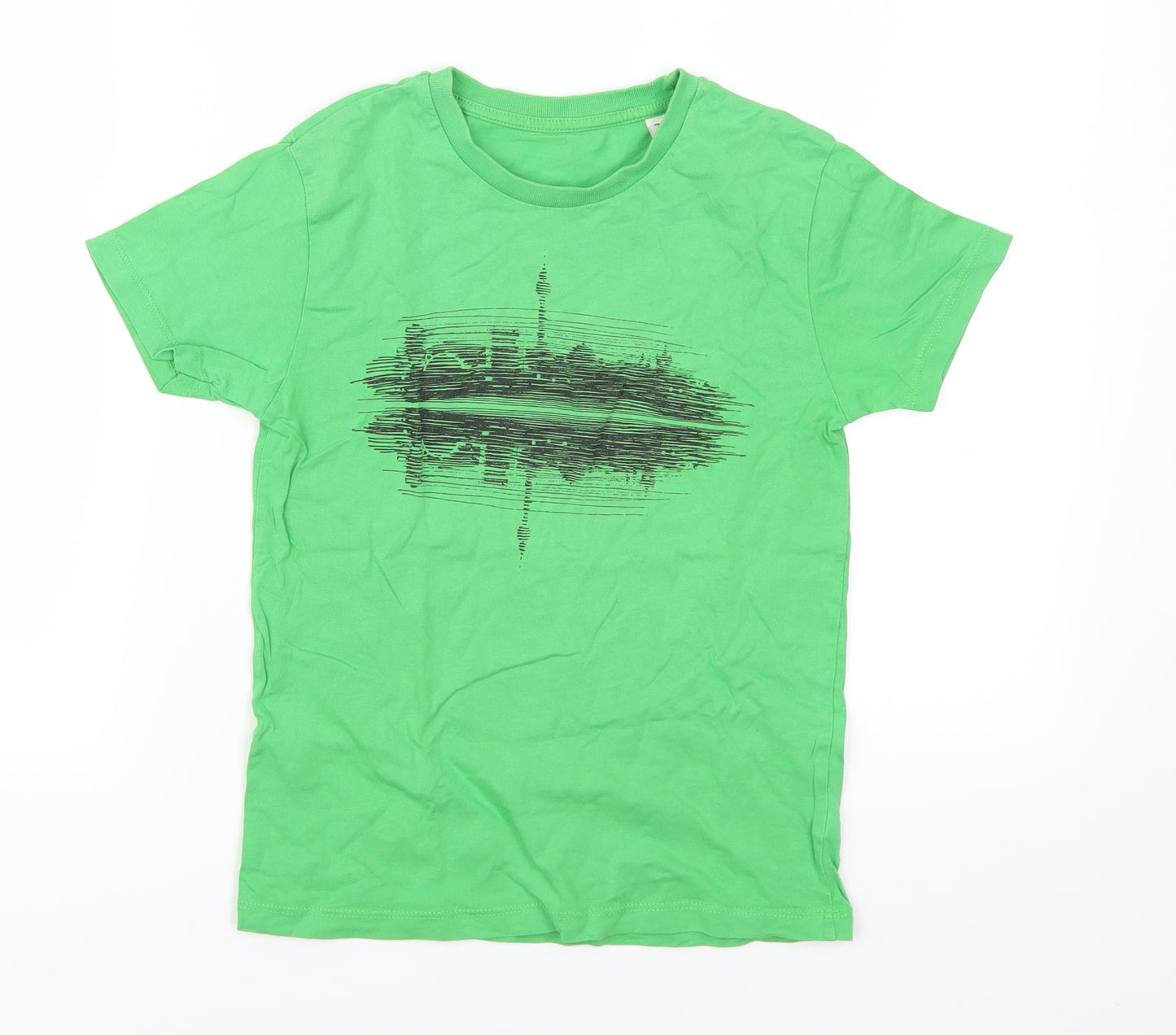 Stanley Stella Boys Green   Basic T-Shirt Size 7-8 Years  - City Line