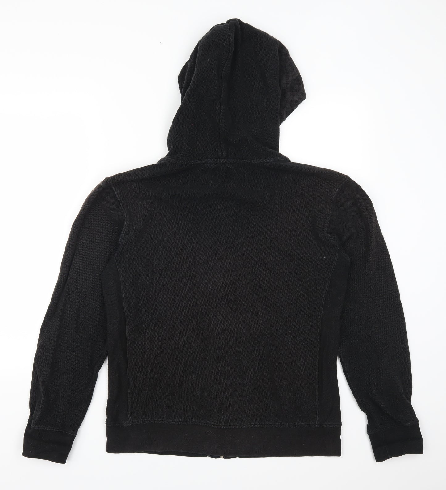 Zara Man Mens Black   Full Zip Hoodie Size XL