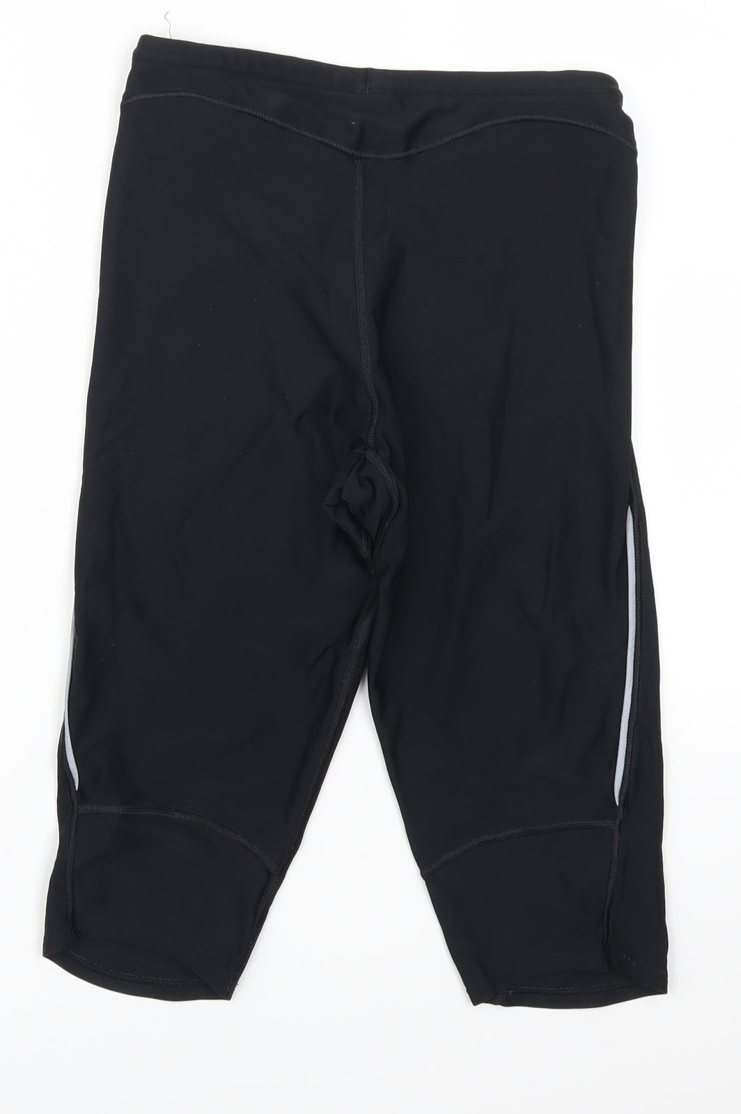 DECATHLON Womens Black   Cropped Leggings Size 24 in L14 in