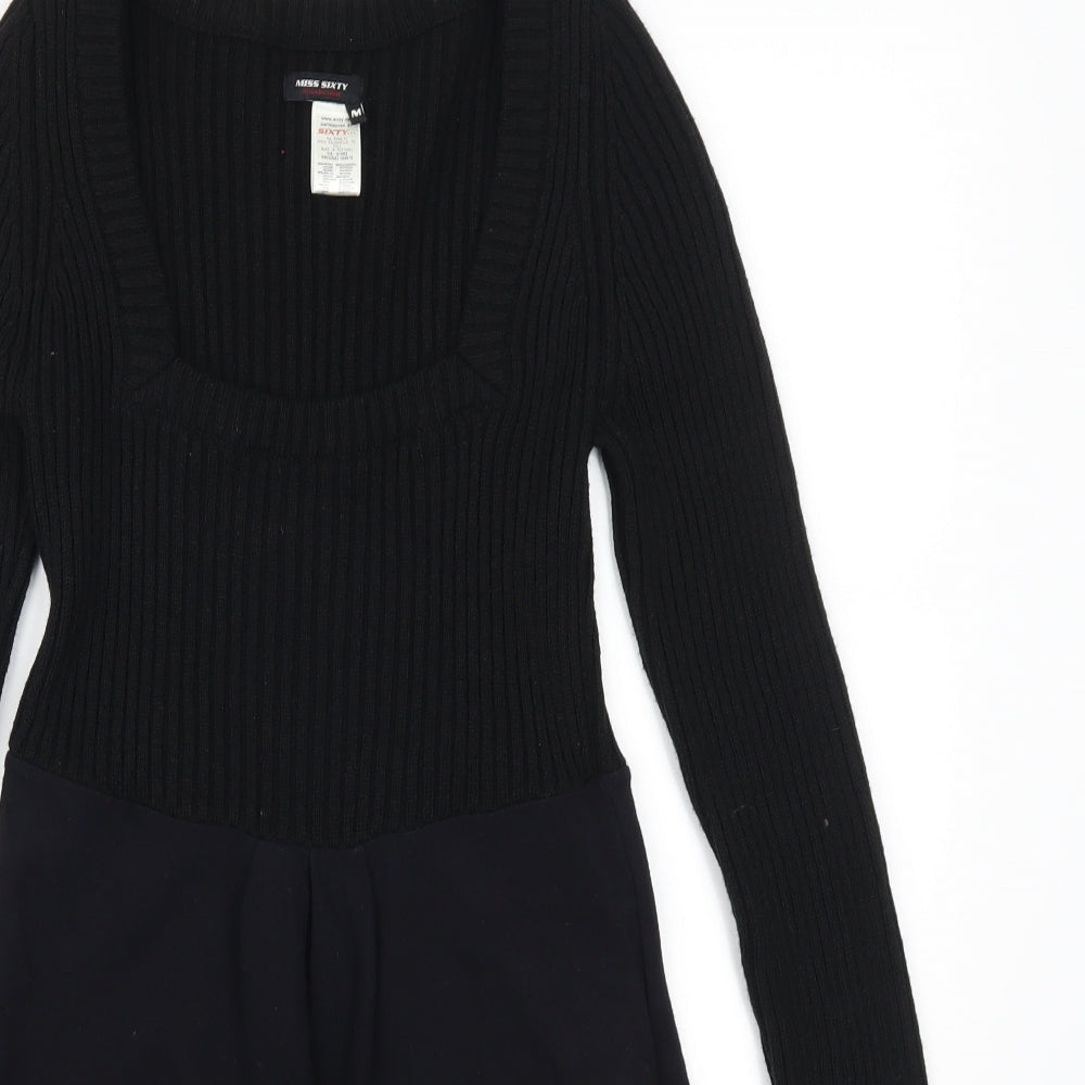 Miss Sixty Womens Black   Jumper Dress  Size M