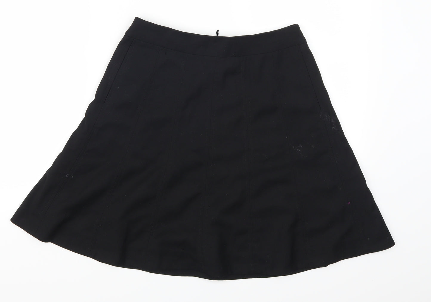 H&M Womens Black   Skater Skirt Size 8