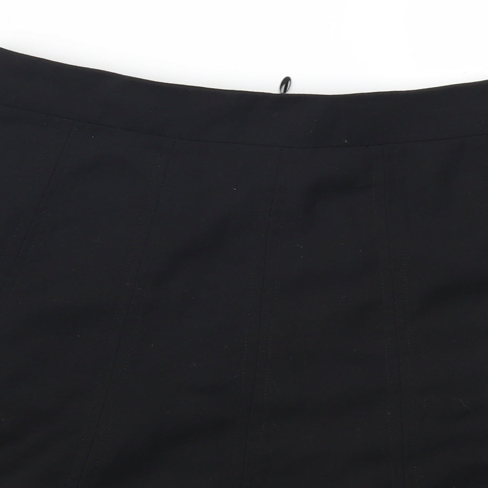 H&M Womens Black   Skater Skirt Size 8