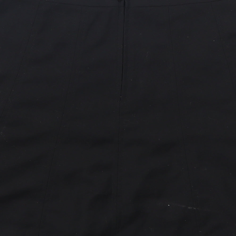H&M Womens Black   Skater Skirt Size 8