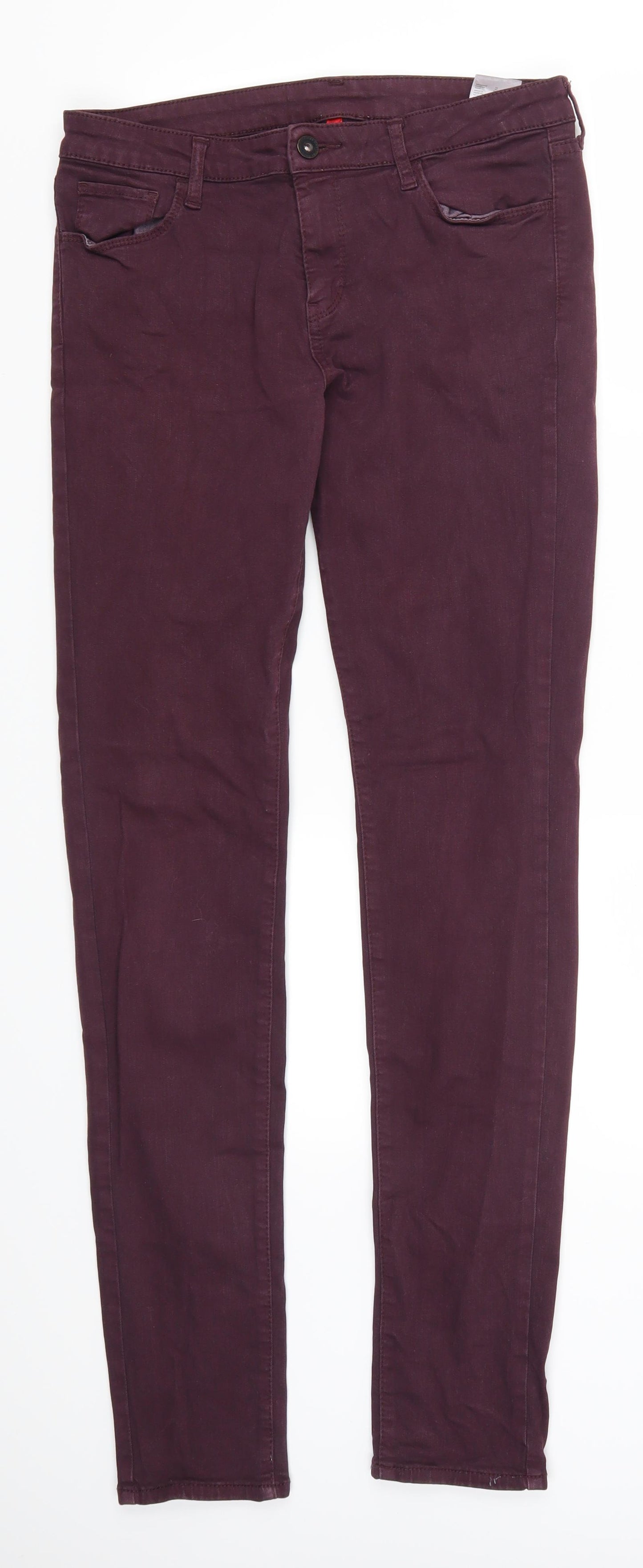 Uniqlo Womens Purple  Denim Skinny Jeans Size 28 in L33 in