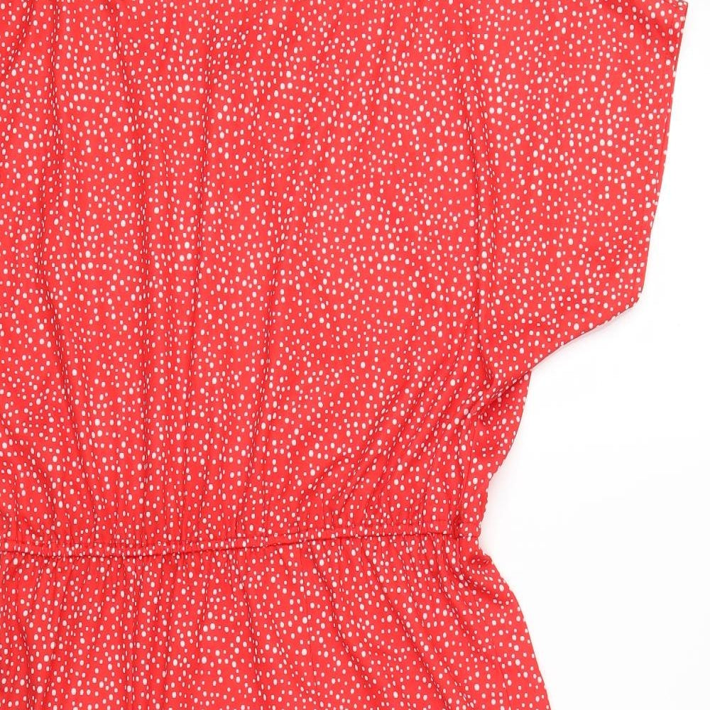 Preworn Womens Red Polka Dot  Trapeze & Swing  Size 18