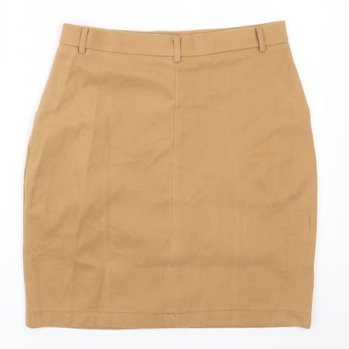Preworn Womens Beige   Straight & Pencil Skirt Size 30 in