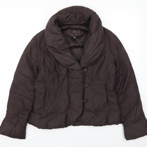 Per Una Womens Brown   Overcoat Coat Size M