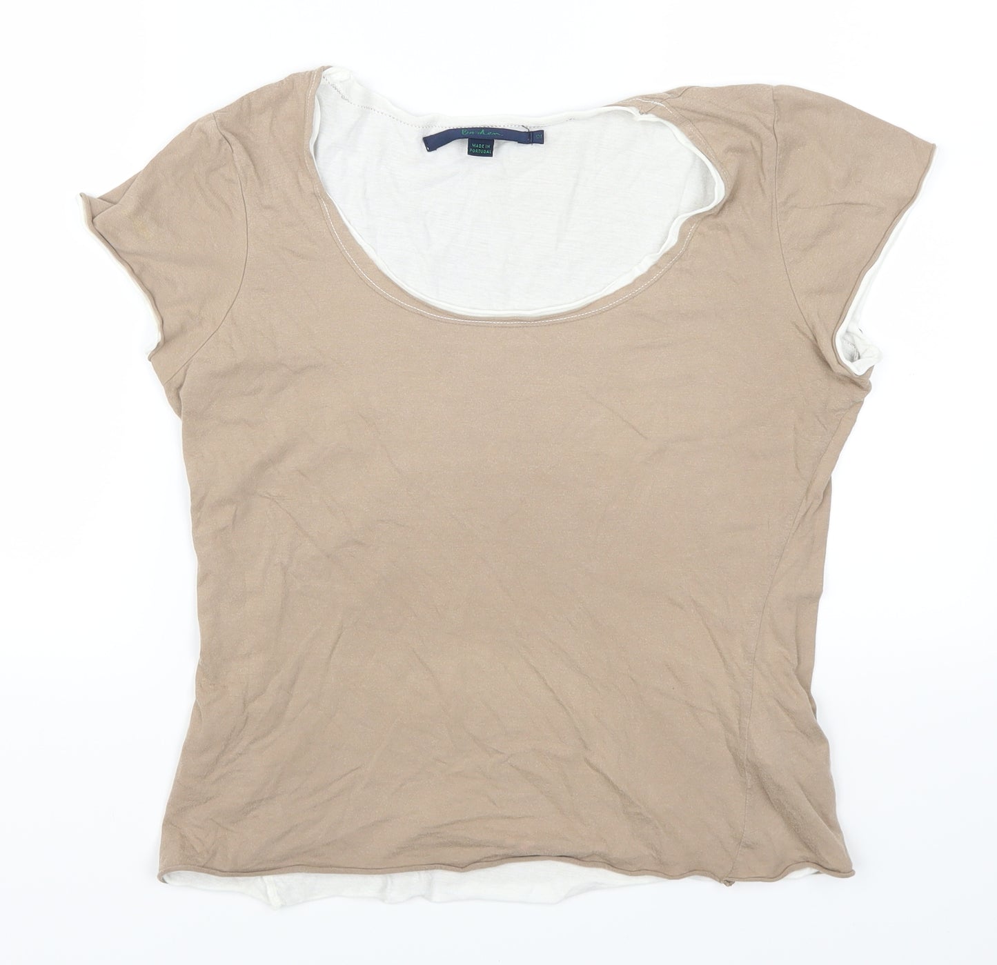Boden Womens Brown   Basic T-Shirt Size 12