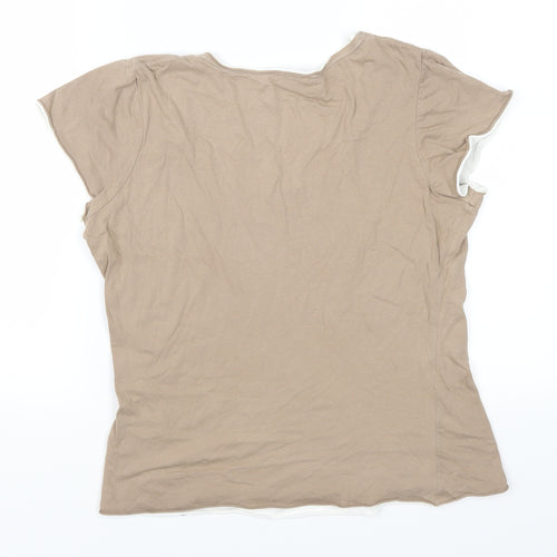 Boden Womens Brown   Basic T-Shirt Size 12