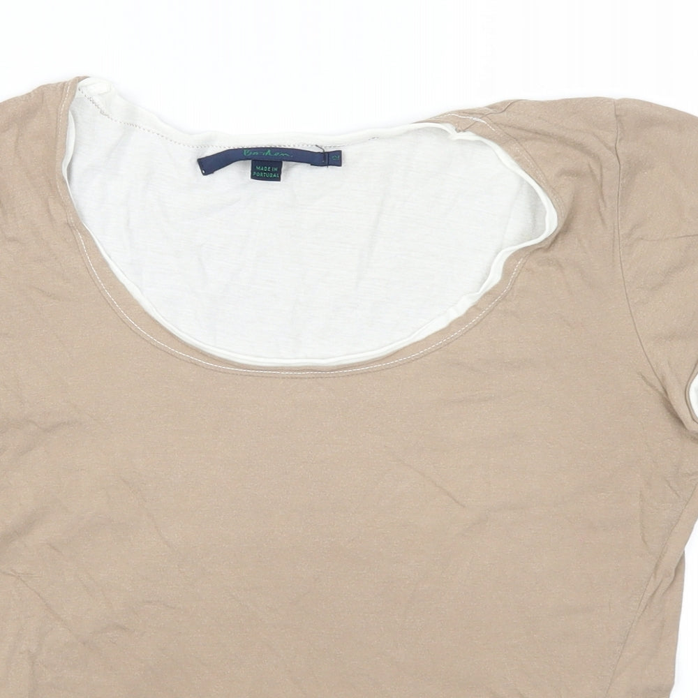 Boden Womens Brown   Basic T-Shirt Size 12