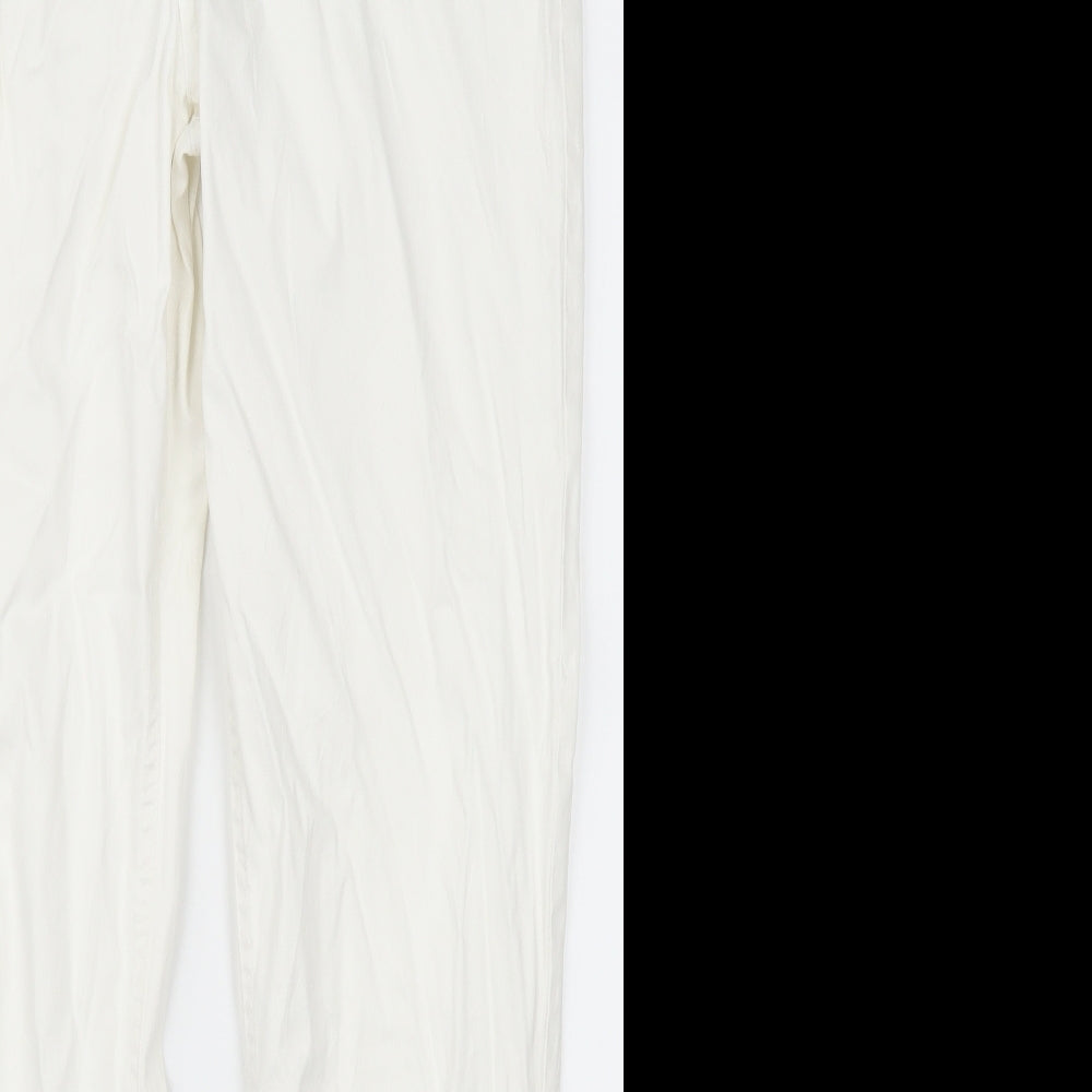 Marks and Spencer Womens White  Denim Straight Jeans Size 10 L31 in