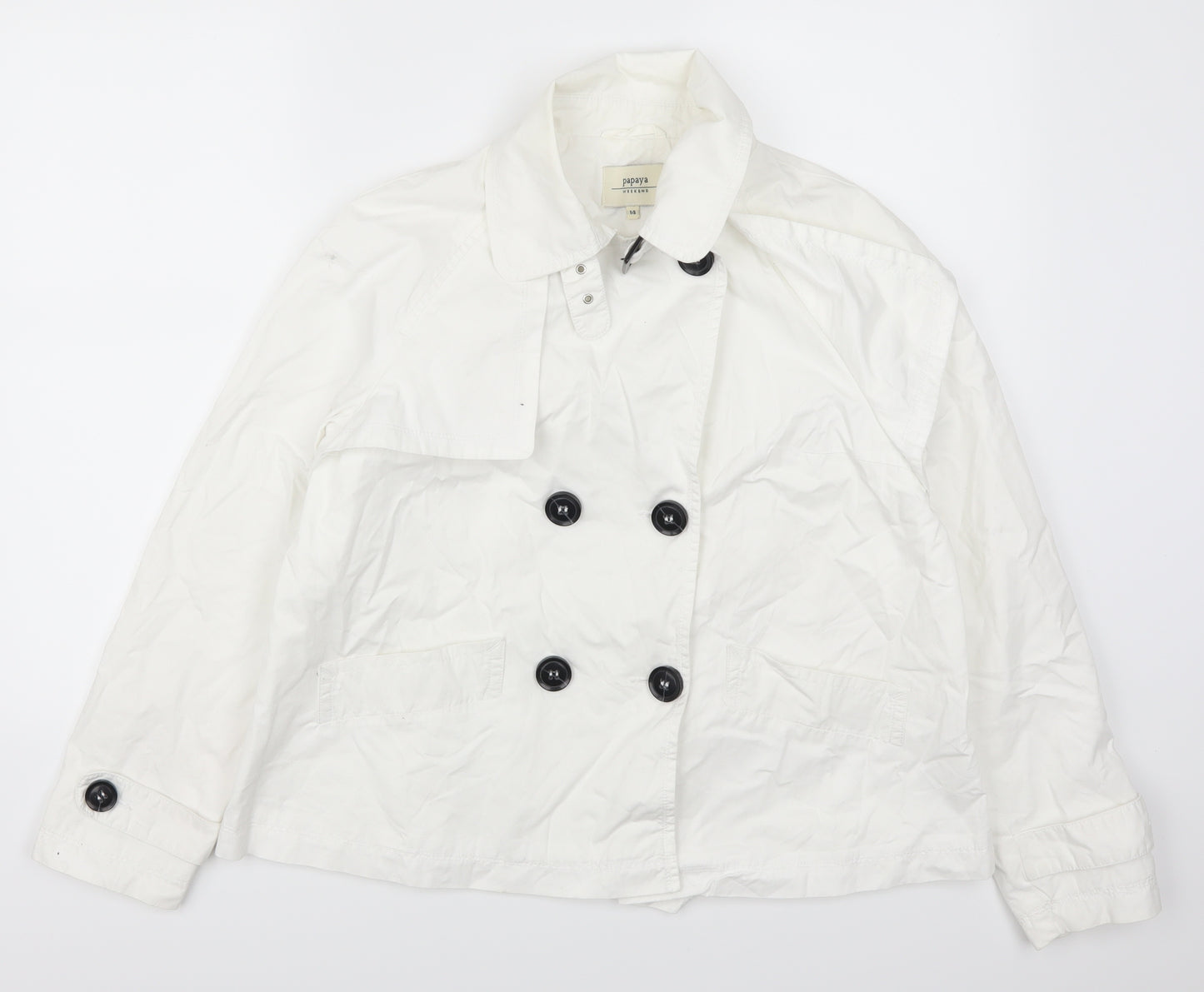 Papaya Womens White   Jacket  Size 14
