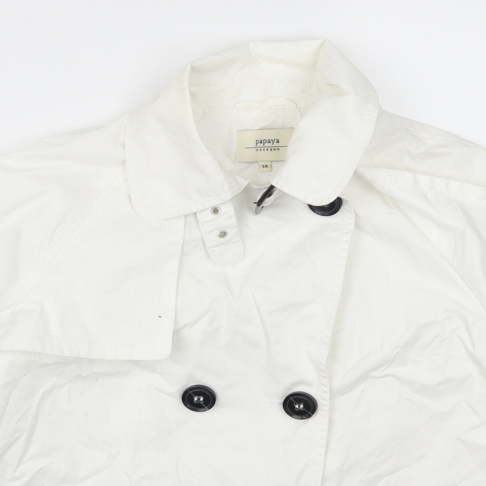 Papaya Womens White   Jacket  Size 14
