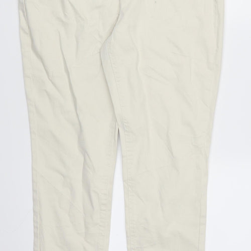 TU Womens Beige  Denim Skinny Jeans Size 14 L28 in