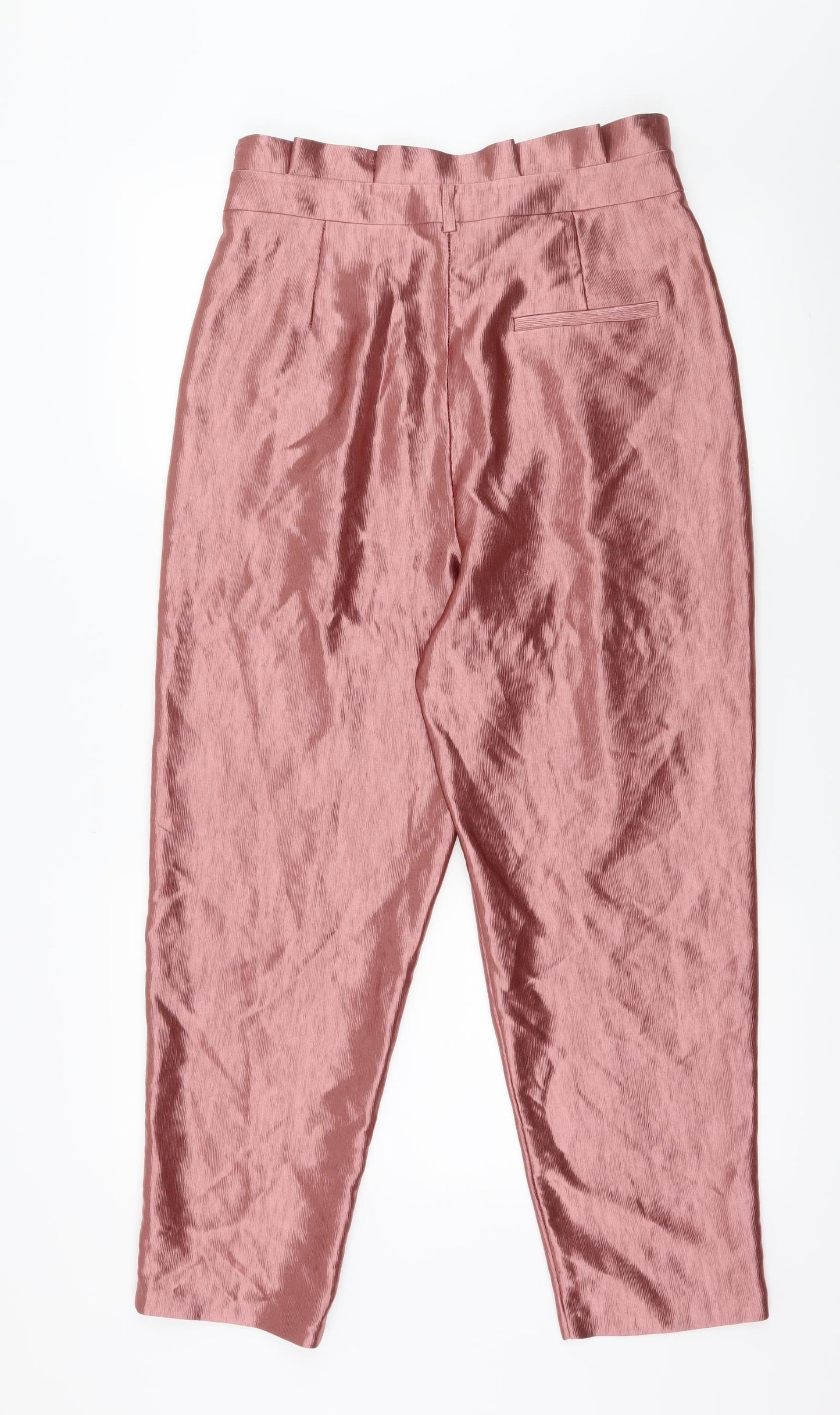 Topshop Womens Pink   Trousers  Size 12 L26 in